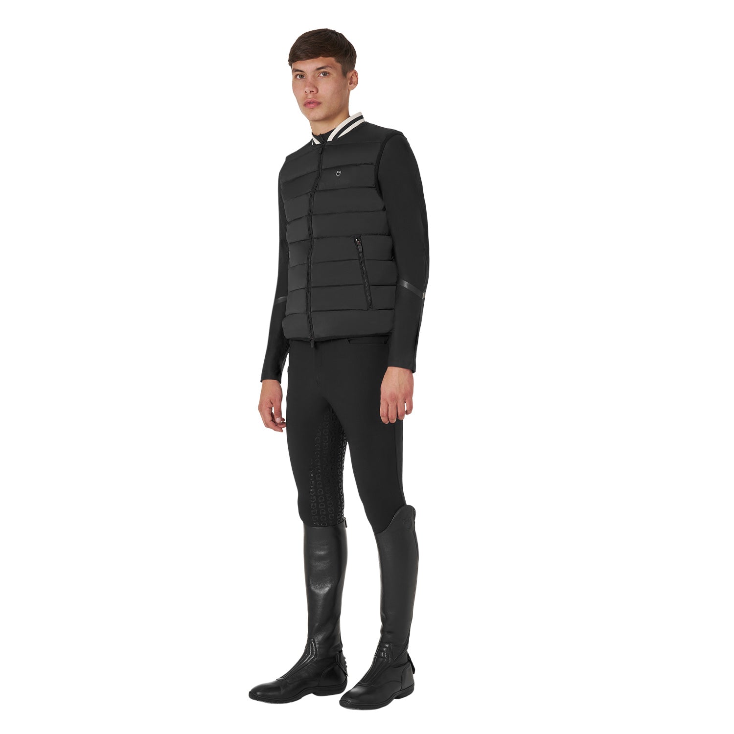 EQUESTRO Herren Weste – Nylon Weste in Black
