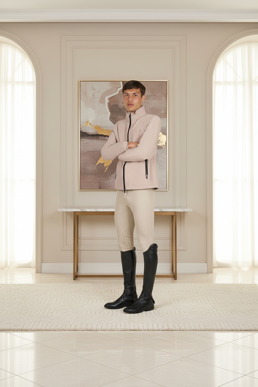 EQUESTRO | Herren Slim Fit Softshelljacke Oxford