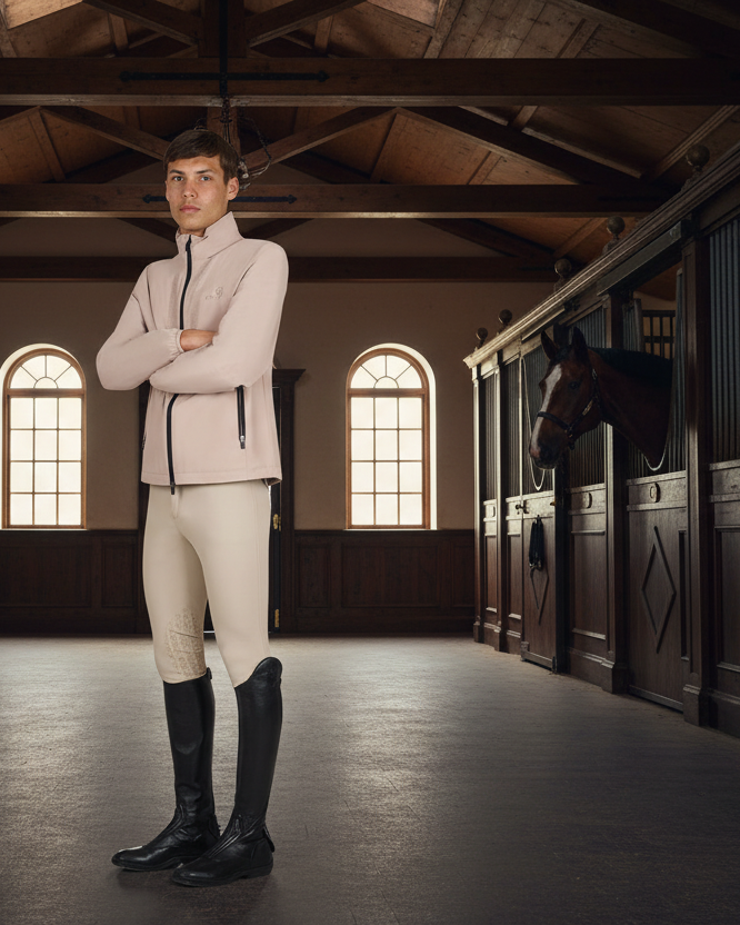 EQUESTRO | Herren Slim Fit Softshelljacke Oxford
