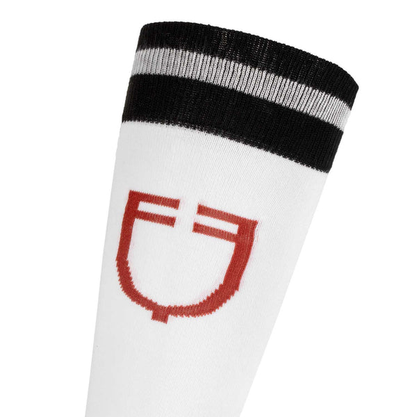 Leichte, schnelltrocknende EQUESTRO Reitsocken in sportlich-edlem Design – unisex Performance-Socken für Training und Turnier.