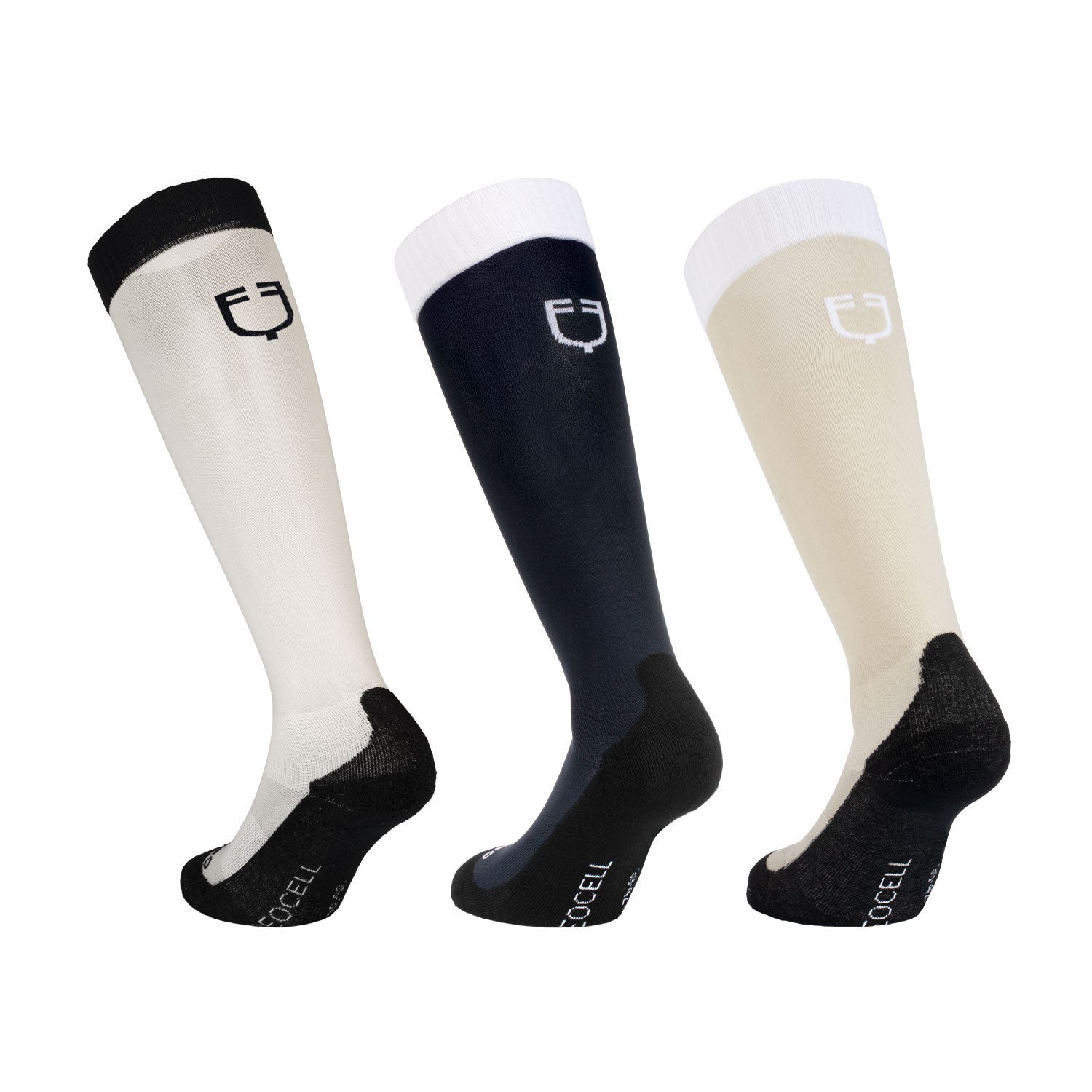 EQUESTRO | UNISEX BASIC SOCKEN BOX 3 STK