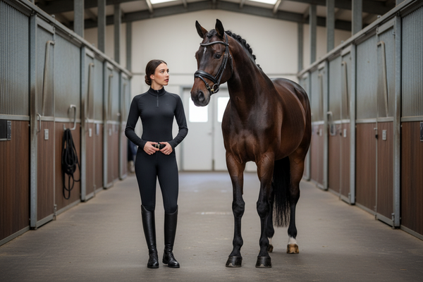EQUESTRO Women's Slim Fit Long Sleeve Base Layer