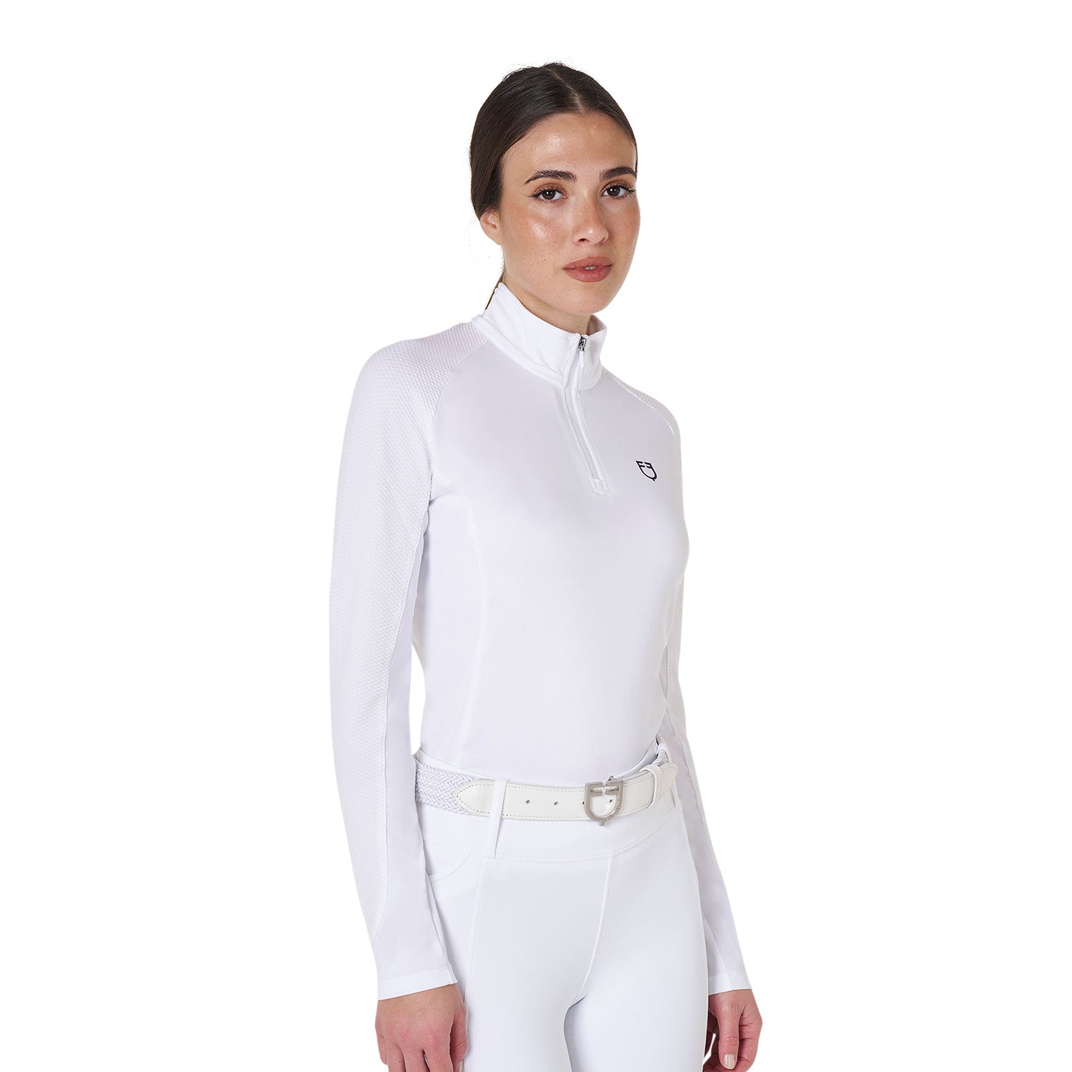 EQUESTRO Damen Slim Fit Long Sleeve Base Layer – Atmungsaktiv, Elastisch & Leistungsstark