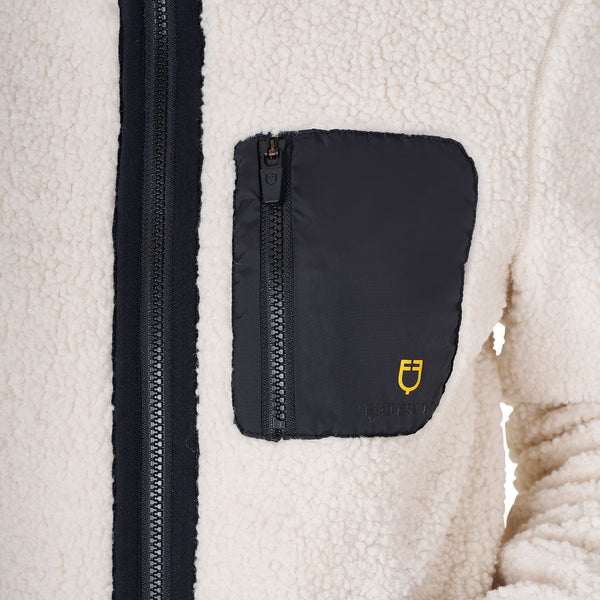 EQUESTRO Damen Fleece Sweatshirt – Antique White