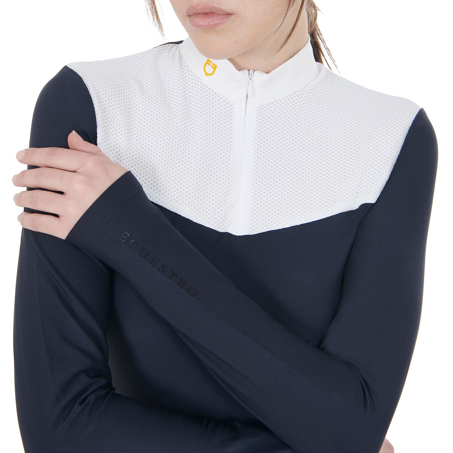 EQUESTRO Damen Turnier-Poloshirt – Technischer Stoff & Mesh für maximalen Komfort