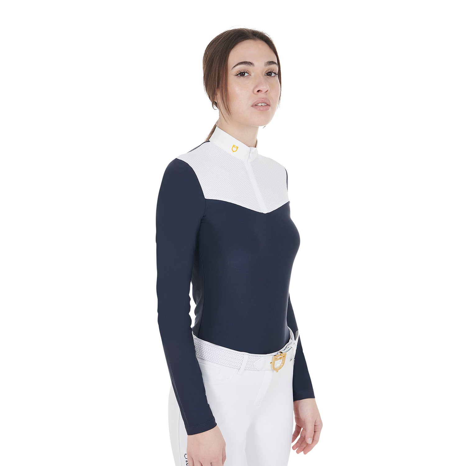 EQUESTRO Damen Turnier-Poloshirt – Technischer Stoff & Mesh für maximalen Komfort