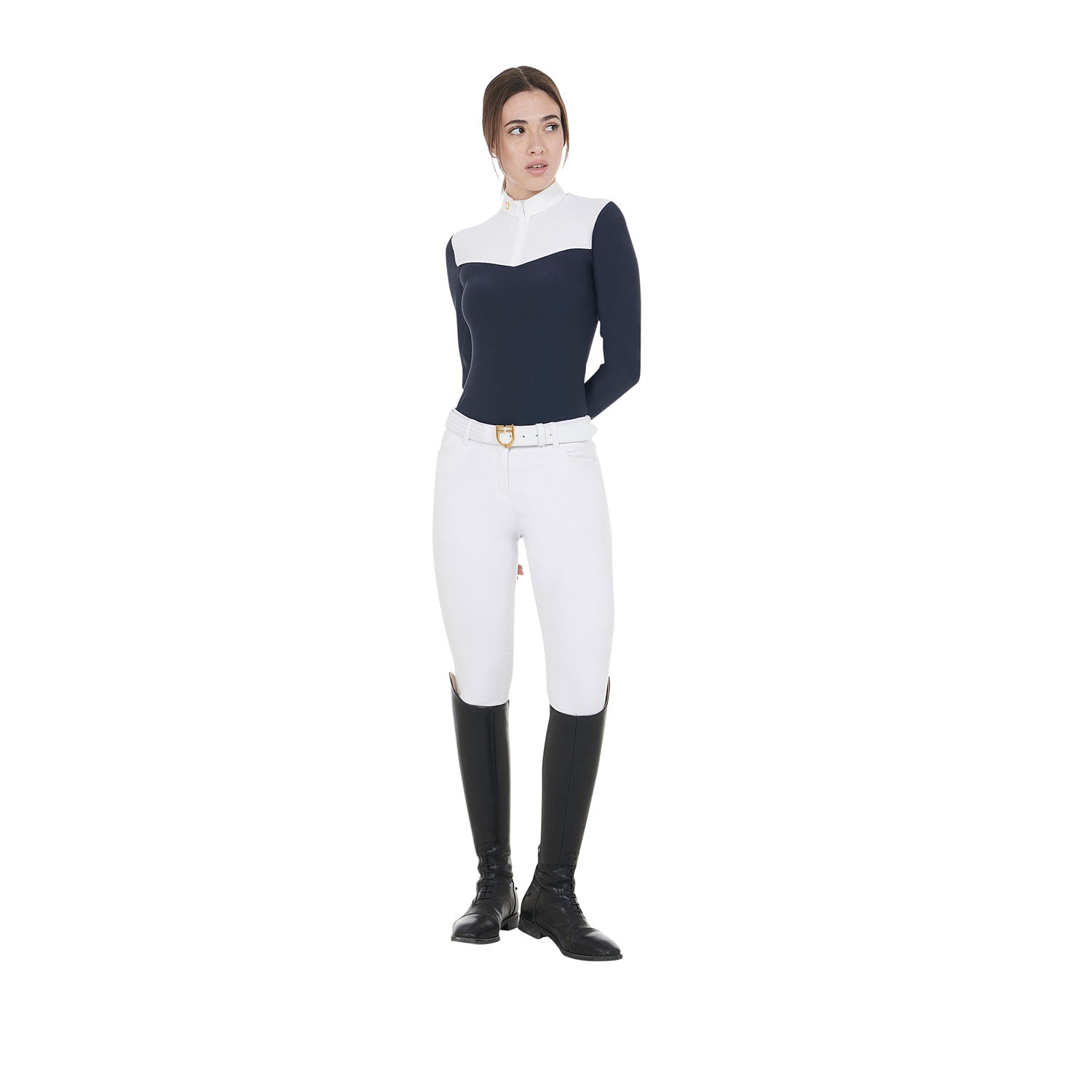 EQUESTRO Damen Turnier-Poloshirt – Technischer Stoff & Mesh für maximalen Komfort