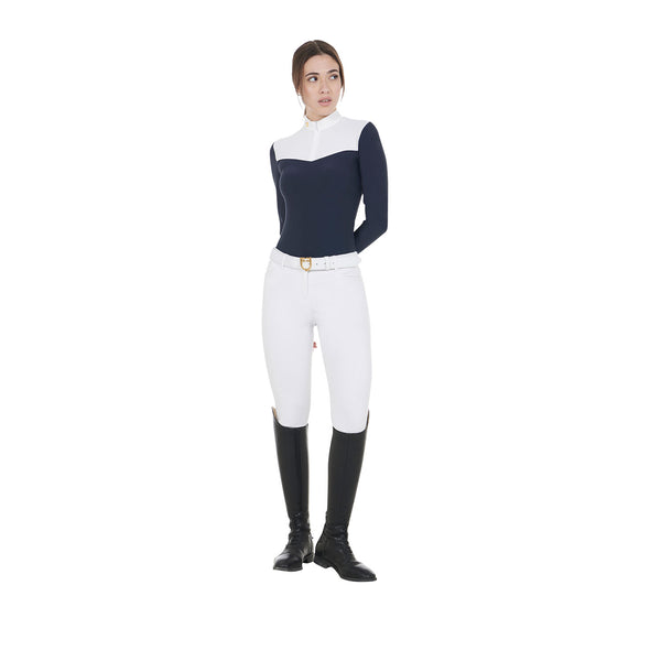 EQUESTRO Damen Turnier-Poloshirt – Technischer Stoff & Mesh für maximalen Komfort