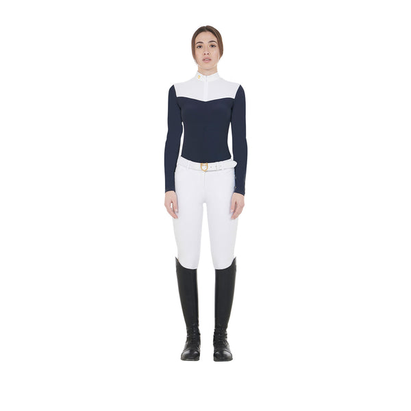 EQUESTRO Damen Turnier-Poloshirt – Technischer Stoff & Mesh für maximalen Komfort