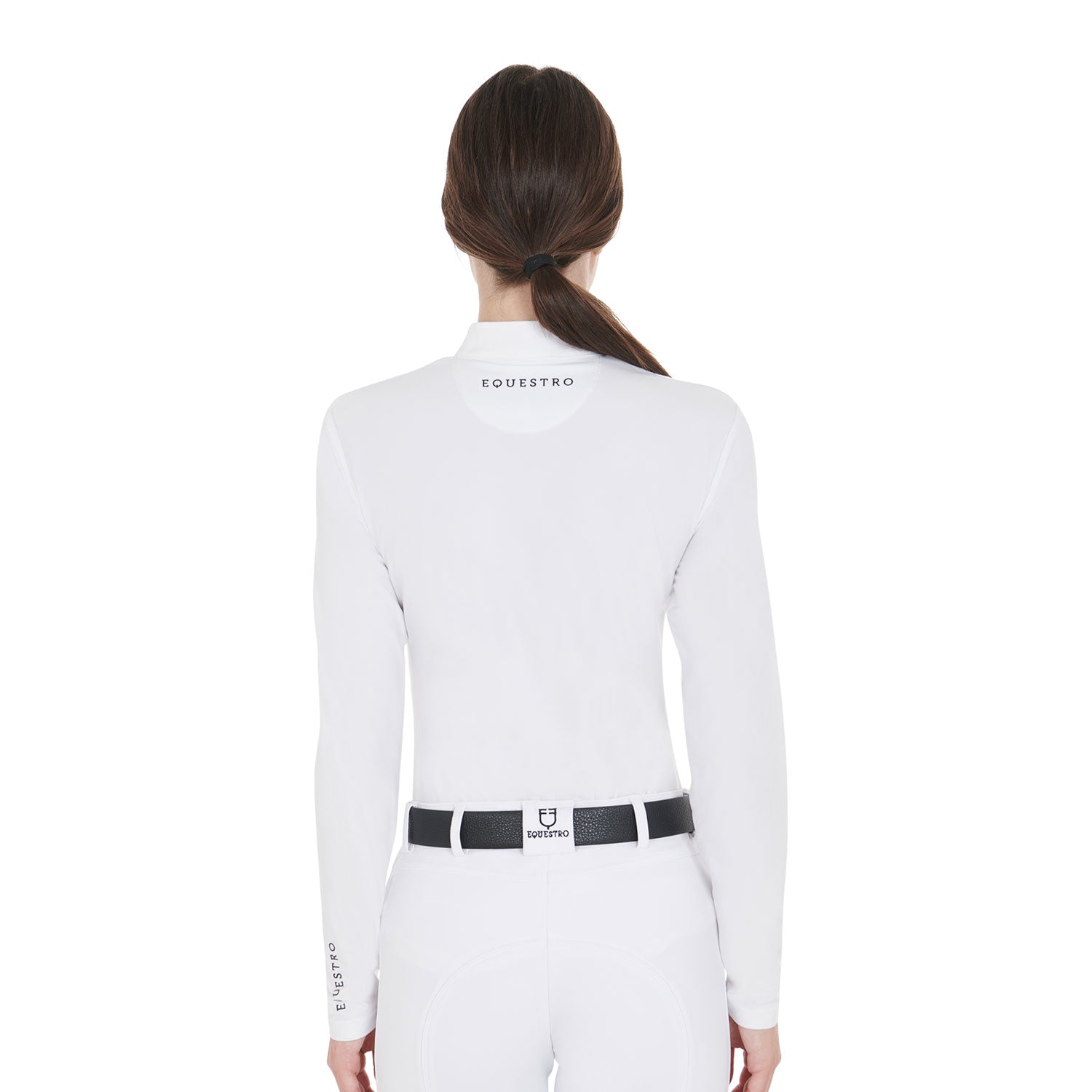 EQUESTRO Damen Wettkampf-Poloshirt White