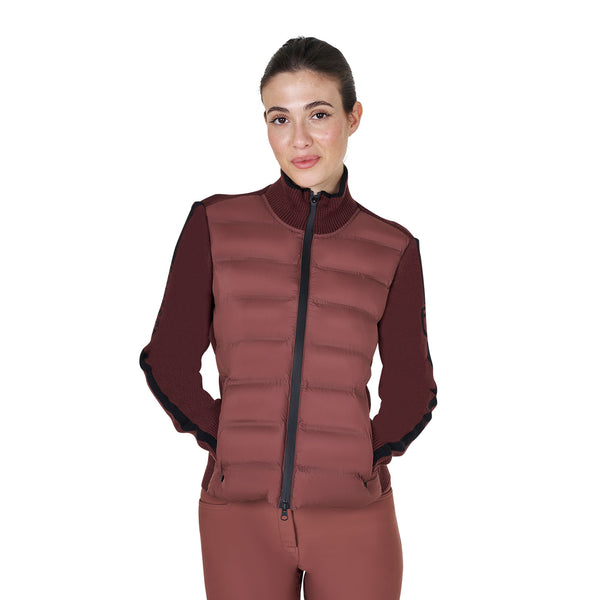 EQUESTRO Damenjacke aus Nylon und Strick – Eleganz trifft Funktionalität