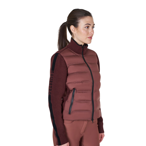 EQUESTRO Damenjacke aus Nylon und Strick – Eleganz trifft Funktionalität