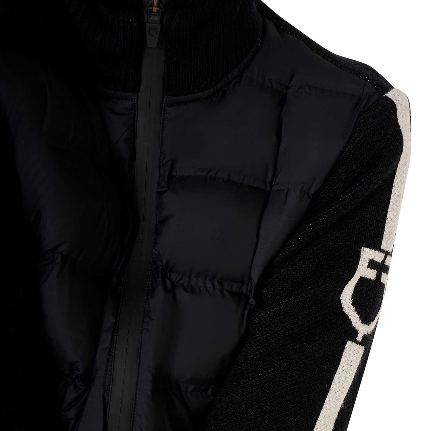 EQUESTRO Damenjacke – Nylon trifft Strick | Wärme, Stil & Performance in Perfektion