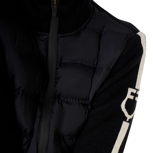 EQUESTRO Damenjacke – Nylon trifft Strick | Wärme, Stil & Performance in Perfektion