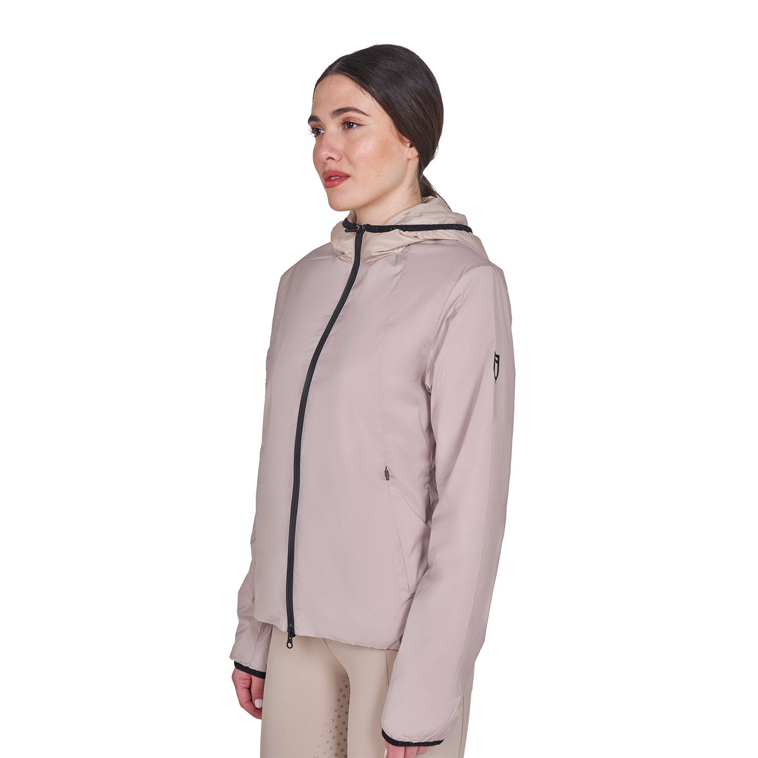 EQUESTRO Damen Faltbare Line Slim Fit Softshelljacke Oxford