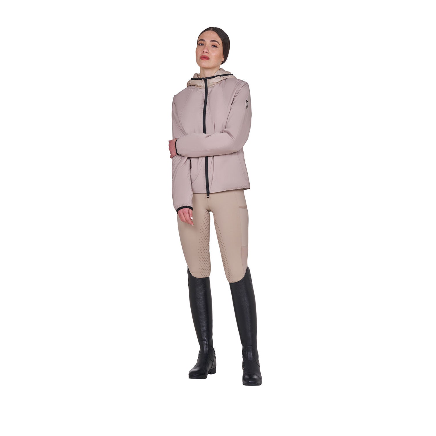 EQUESTRO Damen Faltbare Line Slim Fit Softshelljacke Oxford