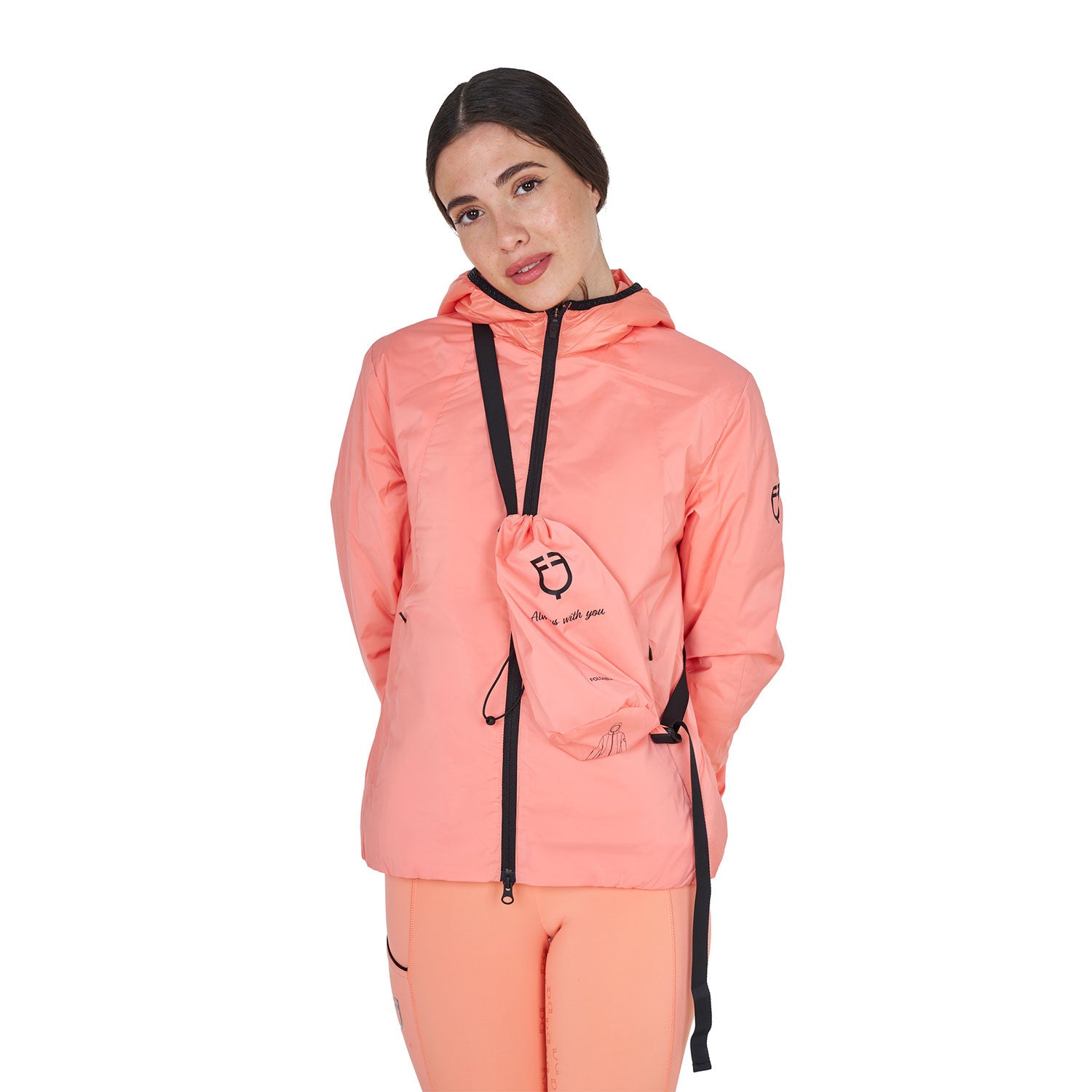 EQUESTRO Damen Faltbare Line Slim Fit Softshelljacke
