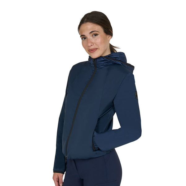 EQUESTRO Damen Faltbare Line Slim Fit Softshelljacke Navy Blazer
