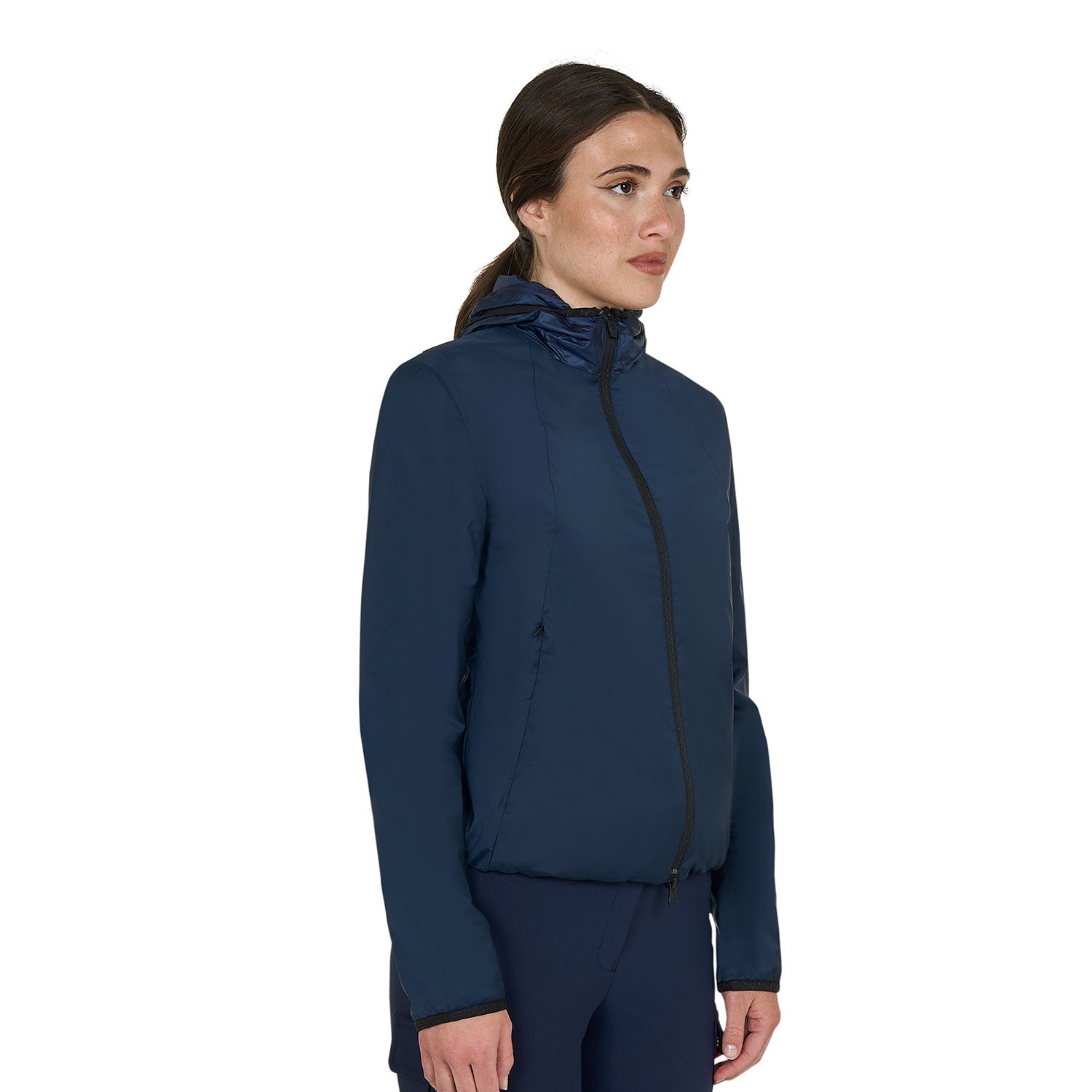EQUESTRO Damen Faltbare Line Slim Fit Softshelljacke Navy Blazer