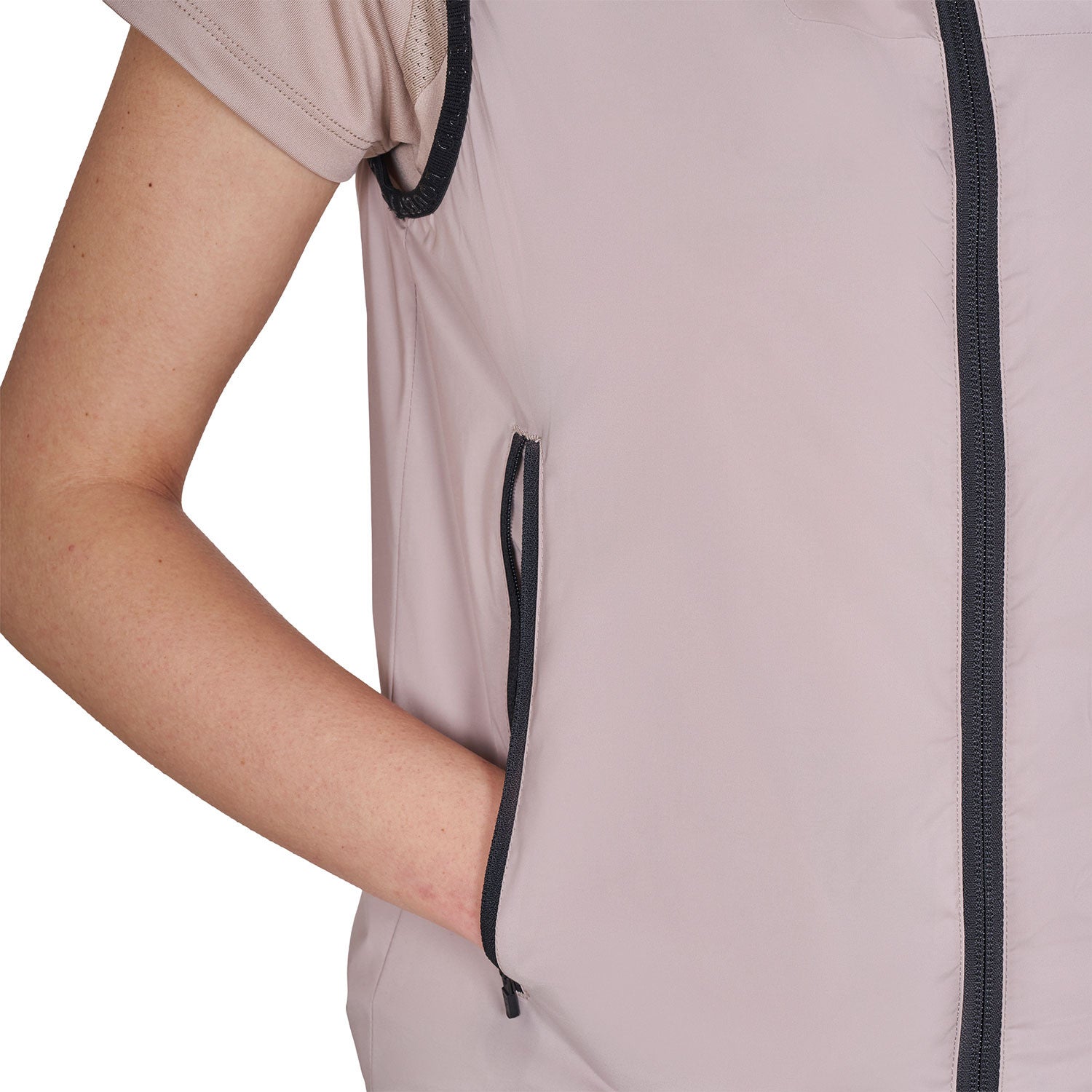 EQUESTRO Damen Faltbare Line Slim Fit Weste Oxford