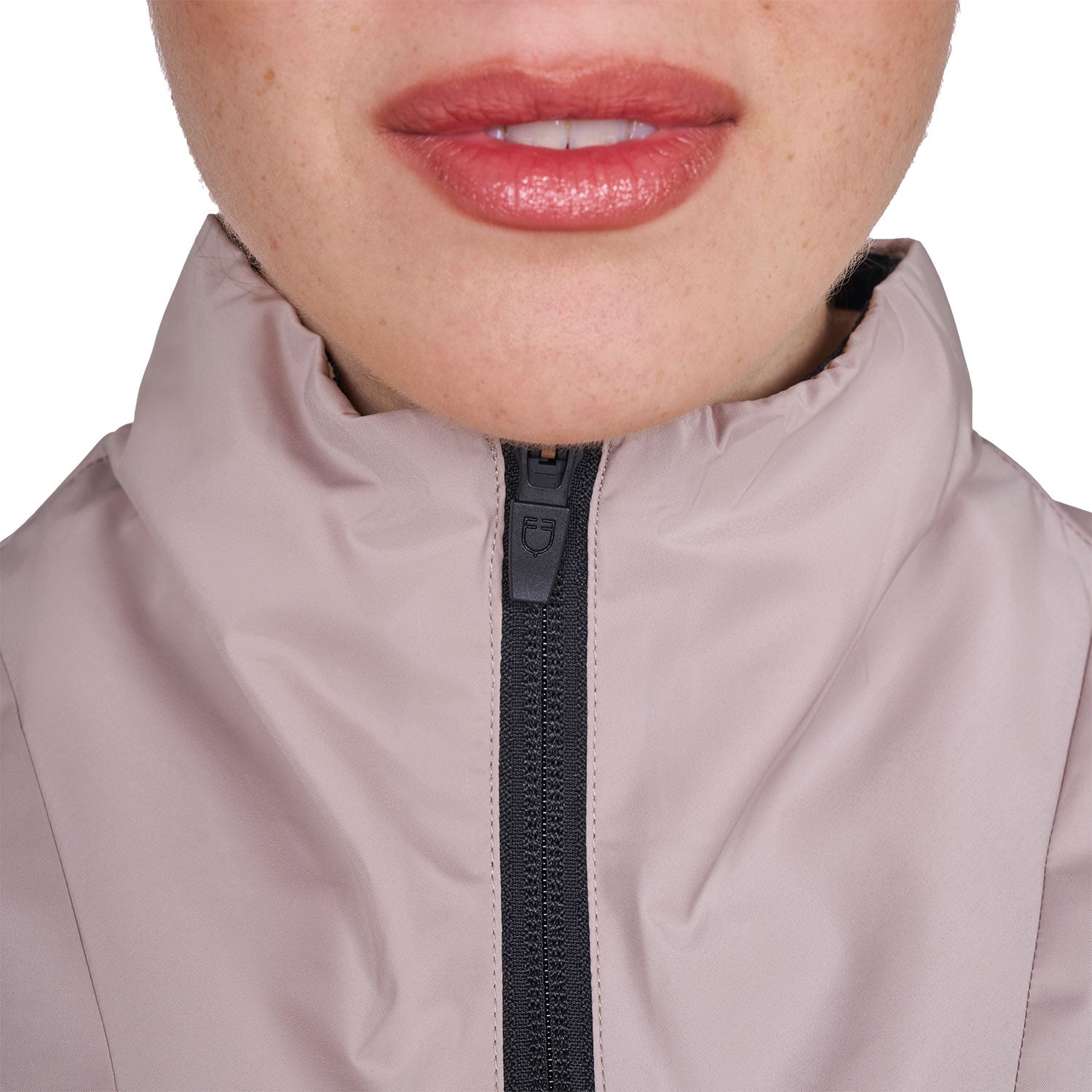 EQUESTRO Damen Faltbare Line Slim Fit Weste Oxford