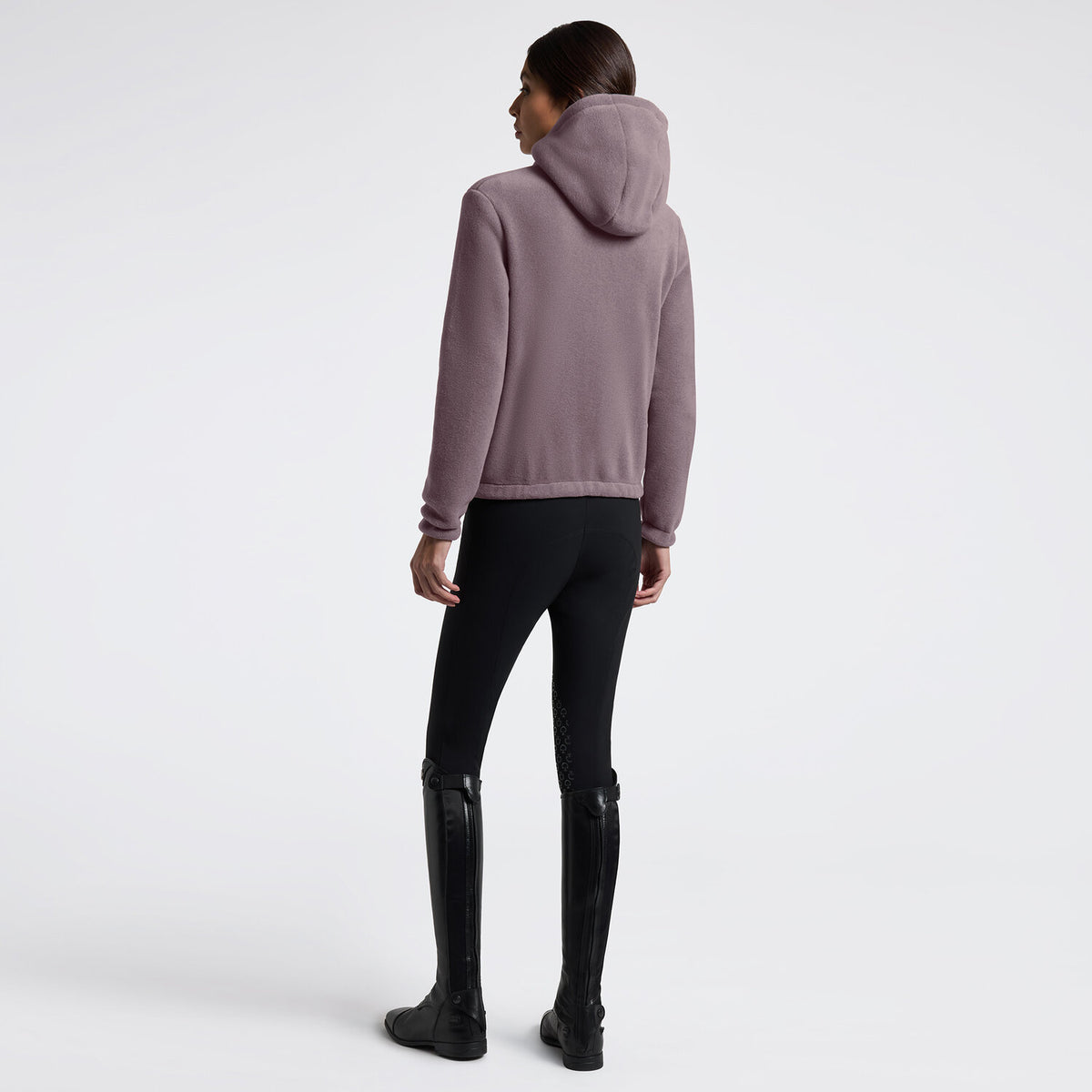 Cavalleria Toscana Damen Fleece-Hoodie Grape Shake Rückansicht