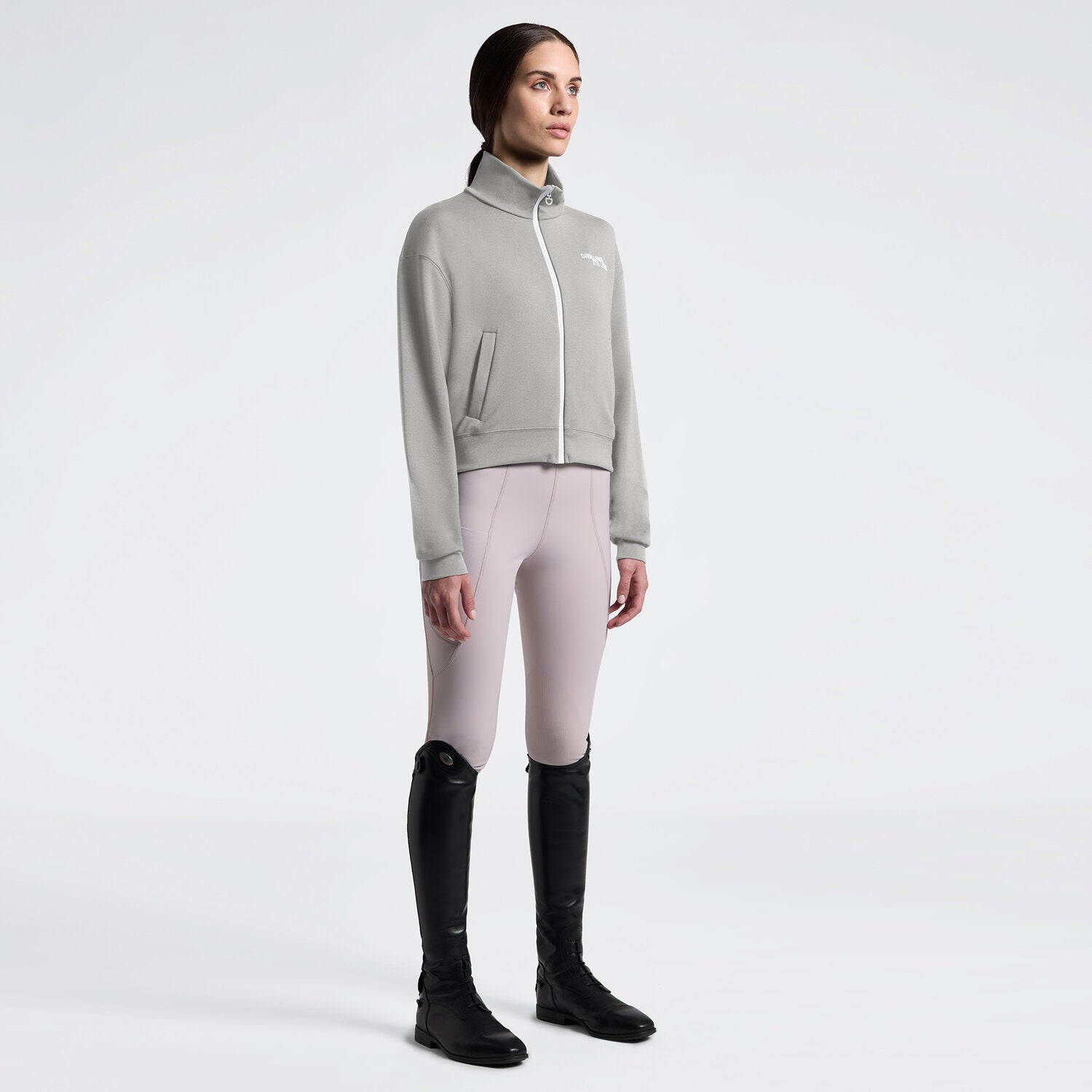 Cavalleria Toscana Damen Sweatjacke mit Zip – Belgian Block
