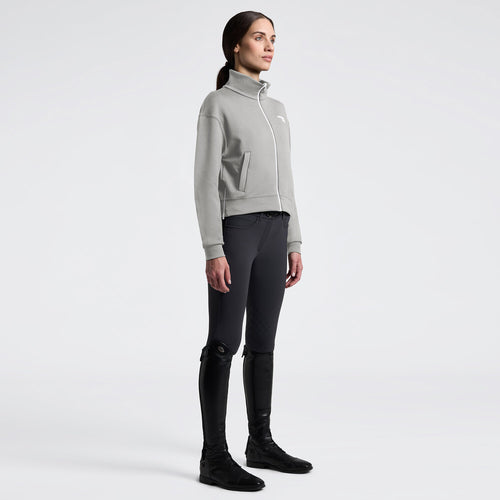 Cavalleria Toscana Damen Sweatjacke mit Zip – Belgian Block