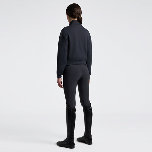 Cavalleria Toscana Damen Sweatjacke mit Zip – Anthrazit