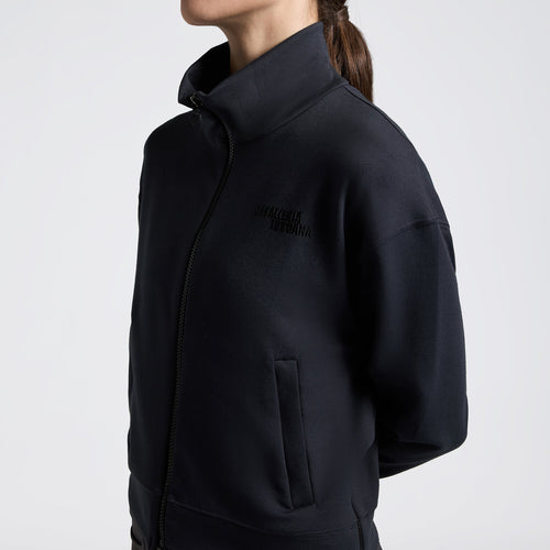 Cavalleria Toscana Damen Sweatjacke mit Zip – Anthrazit