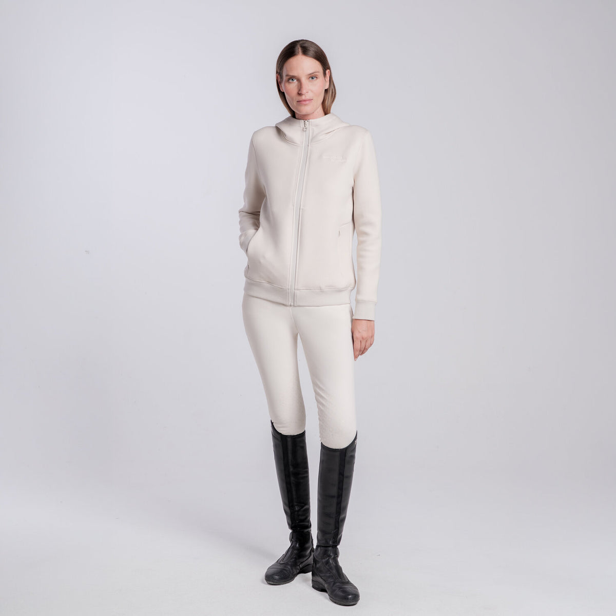 Cavalleria Toscana Damen Technischer Hoodie Rainy Day