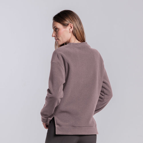 Cavalleria Toscana Damen Sweatshirt mit Logo – Cipria, Detail