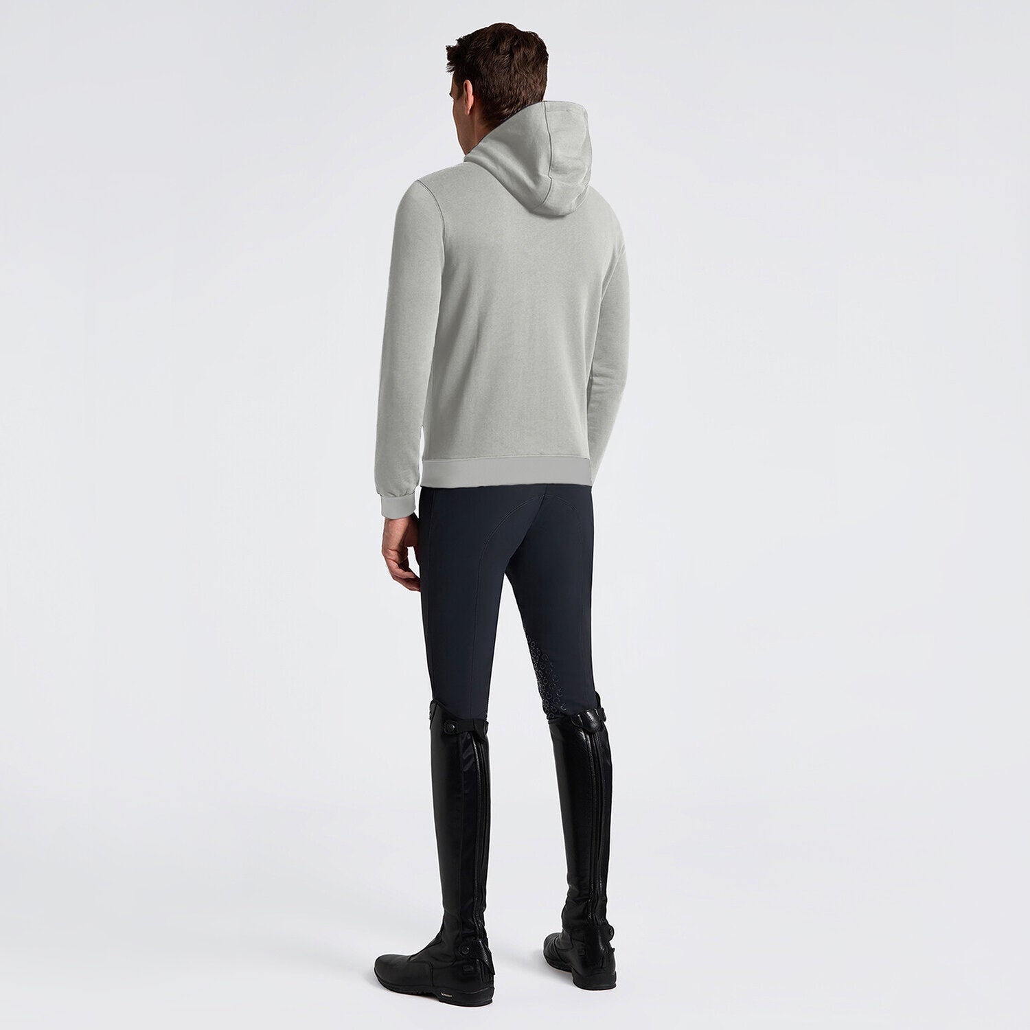 Cavalleria Toscana Herren Kapuzenjacke mit Logostickerei – Belgian Block