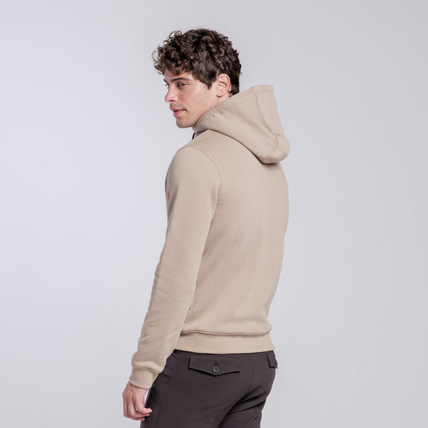 Cavalleria Toscana Herren Hoodie Aluminium Detail