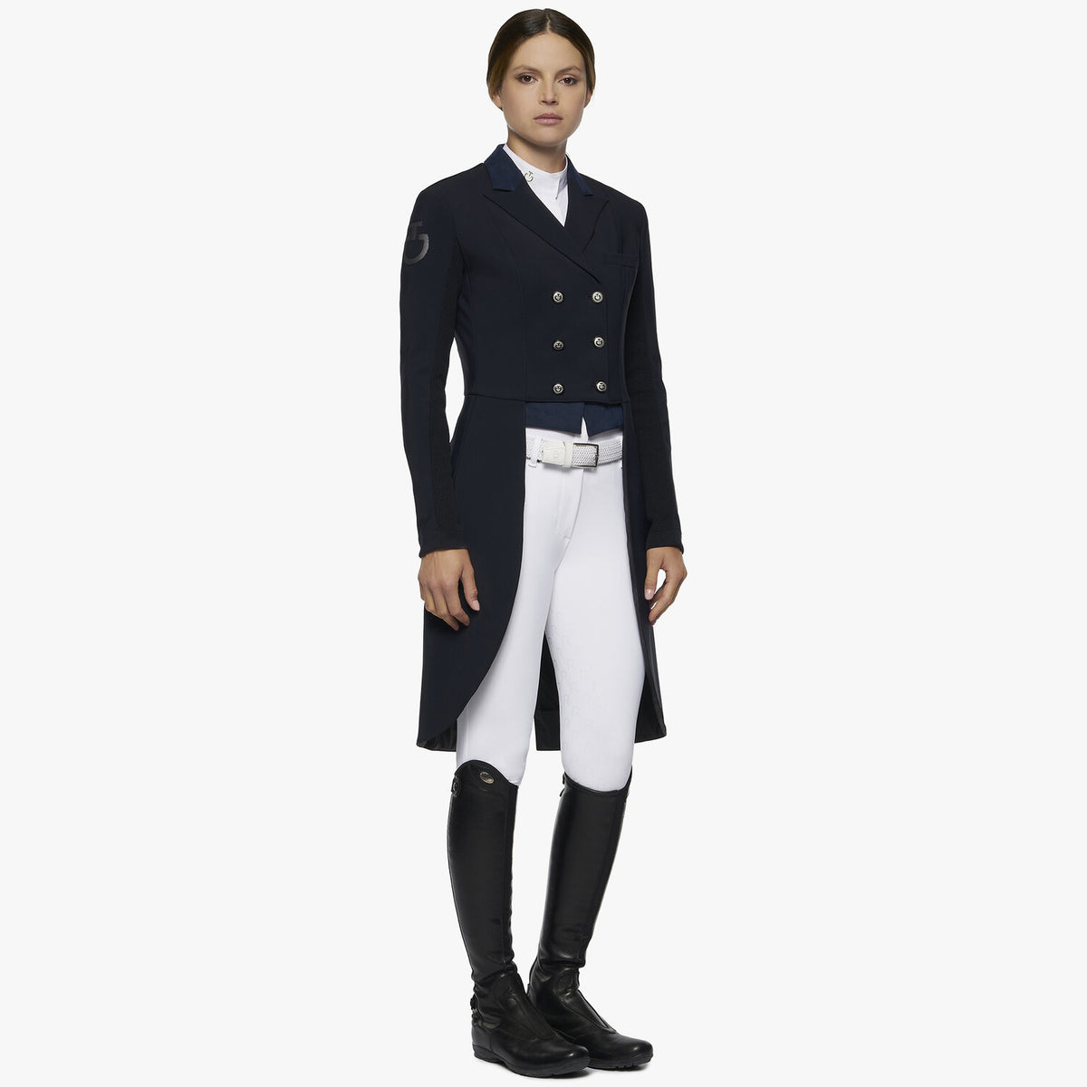 Cavalleria Toscana Dressurfrack Navy Rückansicht Schöße