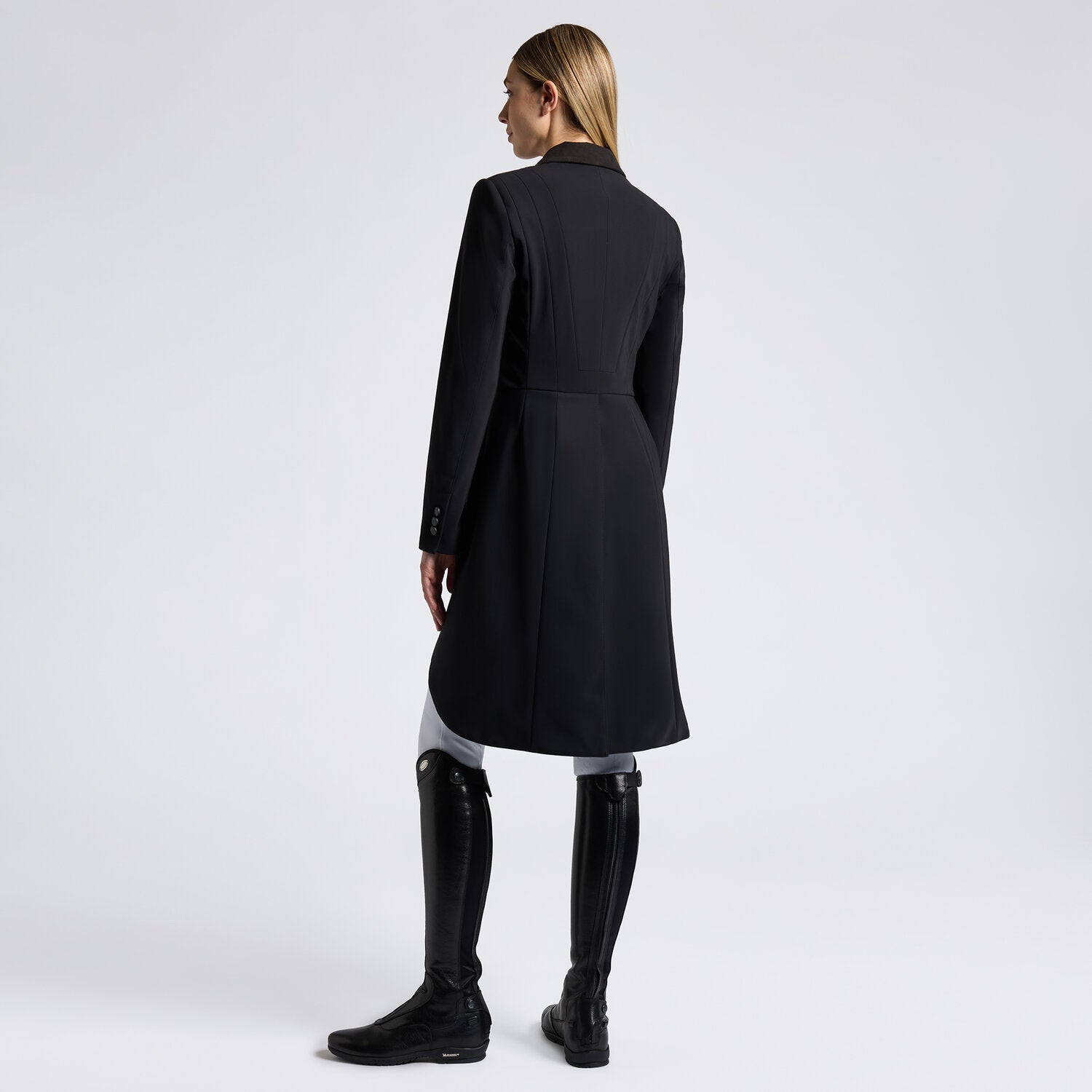 Cavalleria Toscana Damen Dressurfrack mit verdeckten Knöpfen – Schwarz