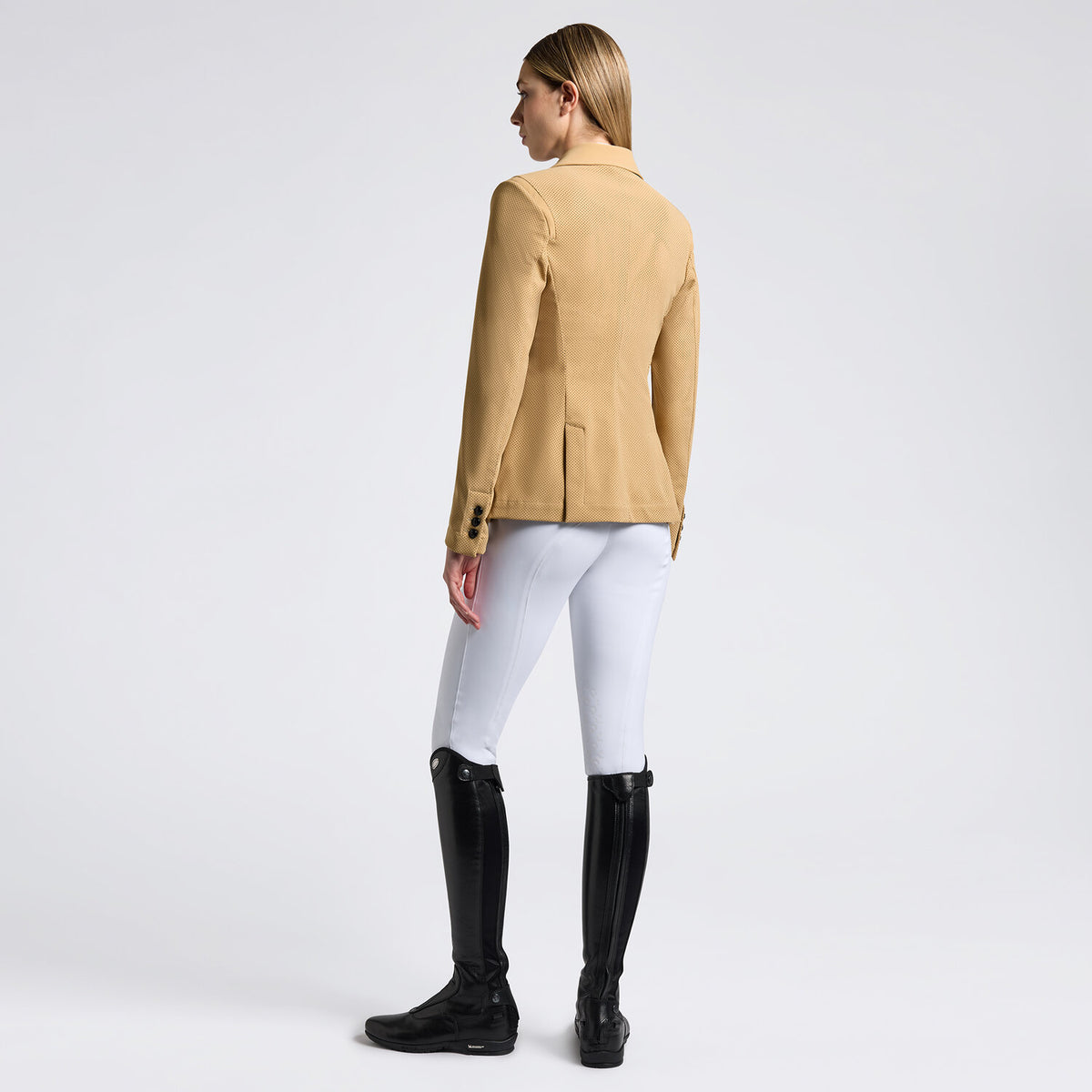 Cavalleria Toscana Turnierjacket perforiert Tan Rückansicht