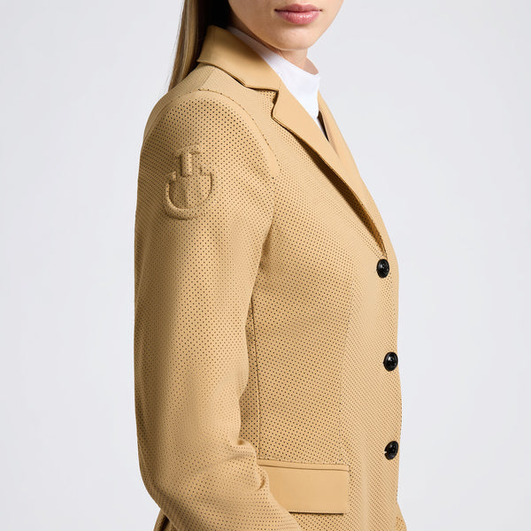 Cavalleria Toscana Turnierjacket perforiert Tan Detailansicht