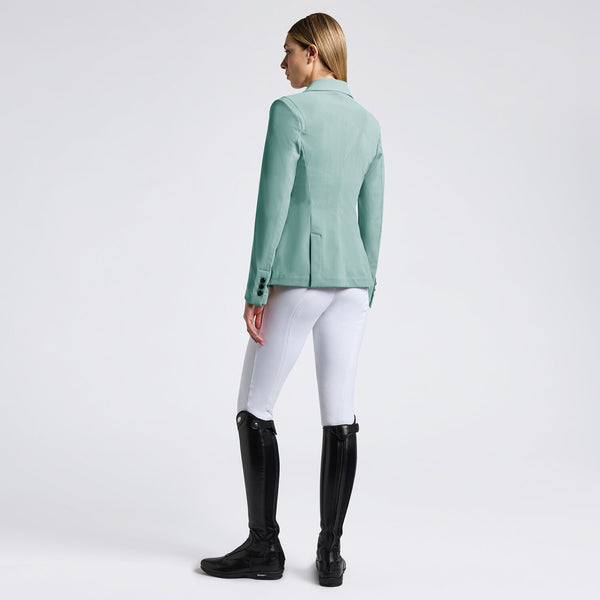 Cavalleria Toscana Turnierjacket perforiert Petrolgrün Rückansicht