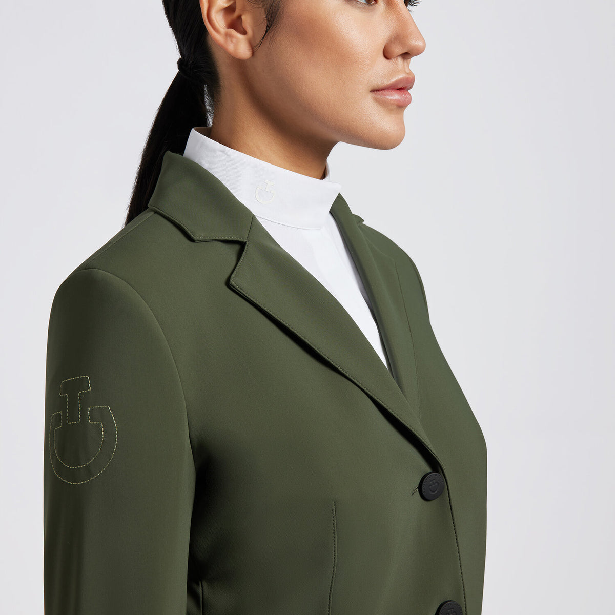 Cavalleria Toscana Damen Turnierjacket – Forest Green, Rückansicht