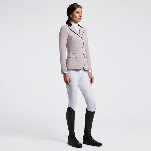 Cavalleria Toscana Damen Turnierjacket mit Zip – Violet Ice