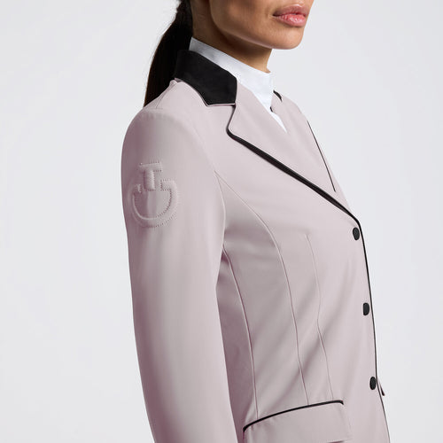 Cavalleria Toscana Damen Turnierjacket mit Zip – Violet Ice