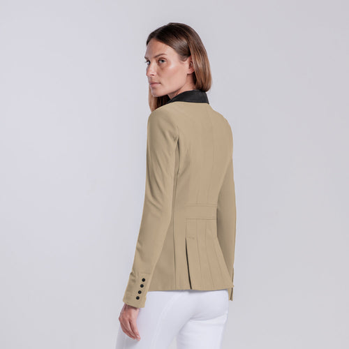 Cavalleria Toscana Damen Turnierjacket mit Zip – Aluminium, Detail