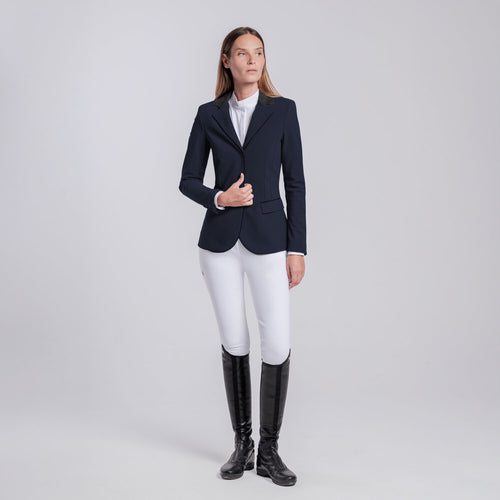 Cavalleria Toscana Damen Turnierjacket mit Zip – Navy