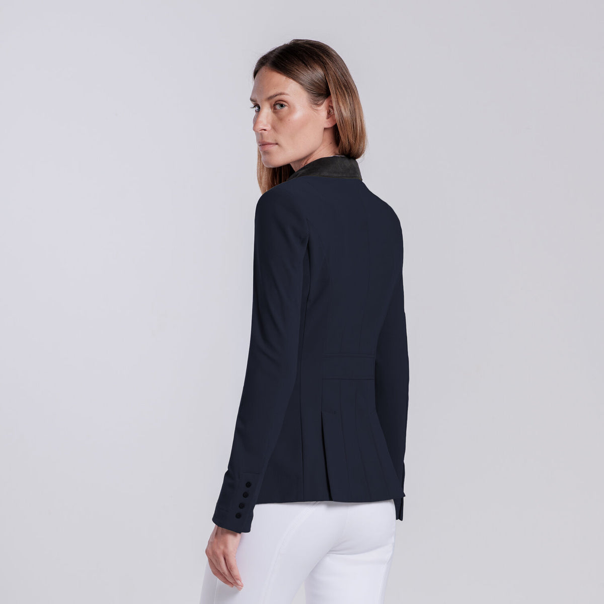 Cavalleria Toscana Damen Turnierjacket mit Zip – Navy, Detail