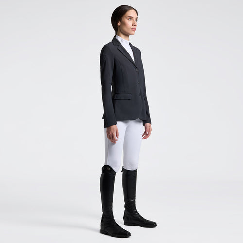 Cavalleria Toscana Damen Turnierjacket mit Zip – Anthrazit