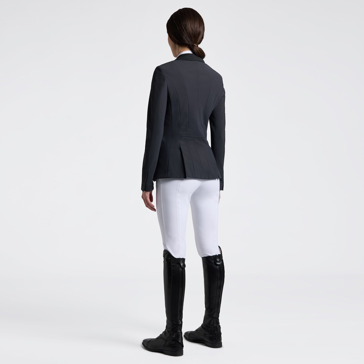Cavalleria Toscana Damen Turnierjacket mit Zip – Anthrazit