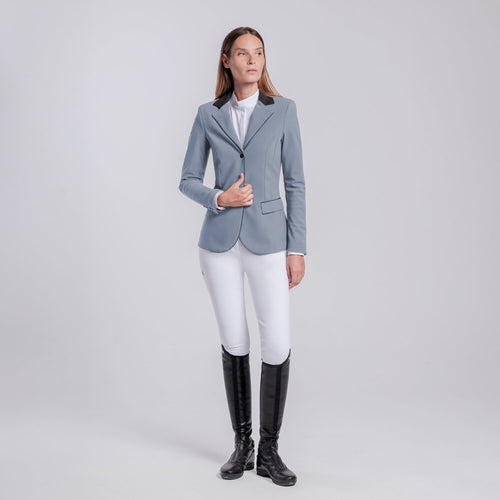 Cavalleria Toscana Damen Turnierjacket mit Zip – Windward Blue