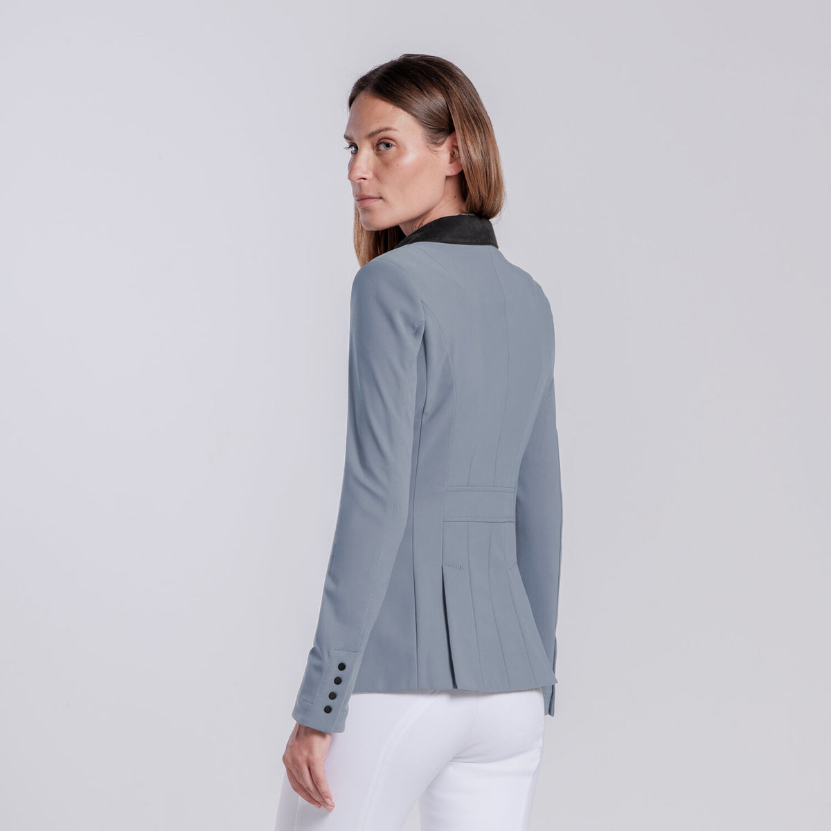 Cavalleria Toscana Damen Turnierjacket mit Zip – Windward Blue, Detail