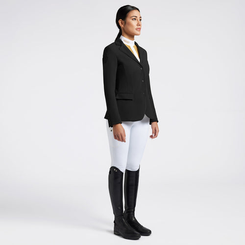 Cavalleria Toscana Damen Turnierjacket mit Zip – Schwarz